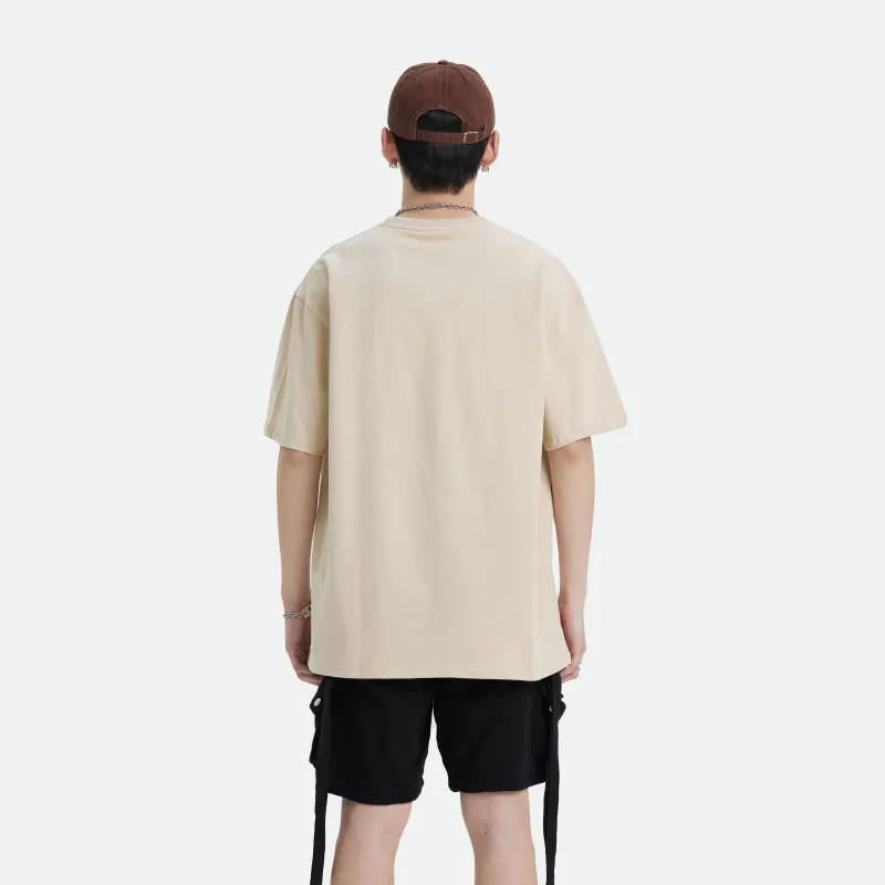 SUPERMOON Summer T-Shirt Moderate Unisex Khaki-5