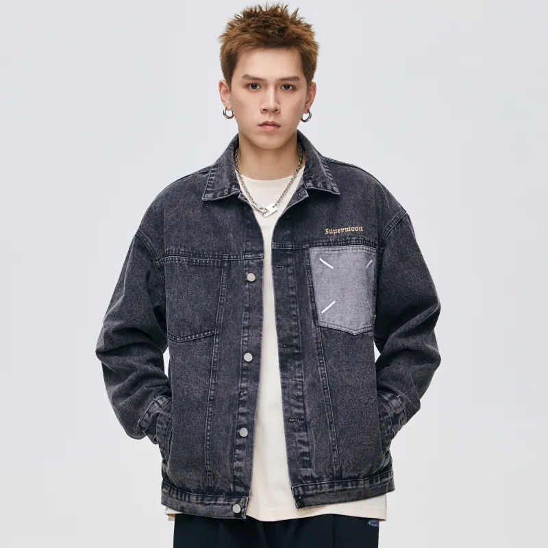 SUPERMOON Denim Jackets Unisex-2