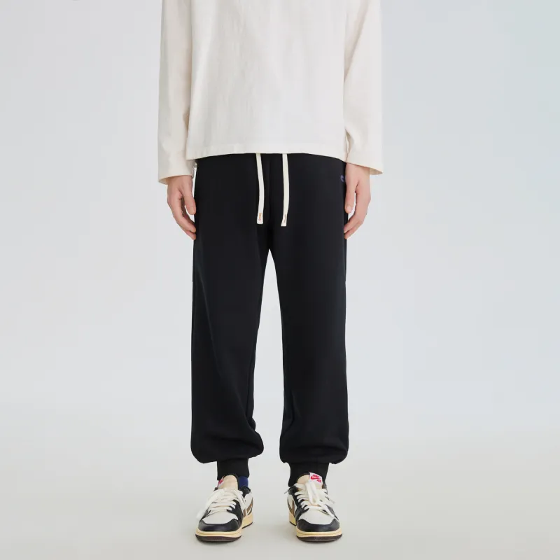 SUPERMOON Thickened And Fleece-Lined Sweatpants Cuffed Pants Unisex-16