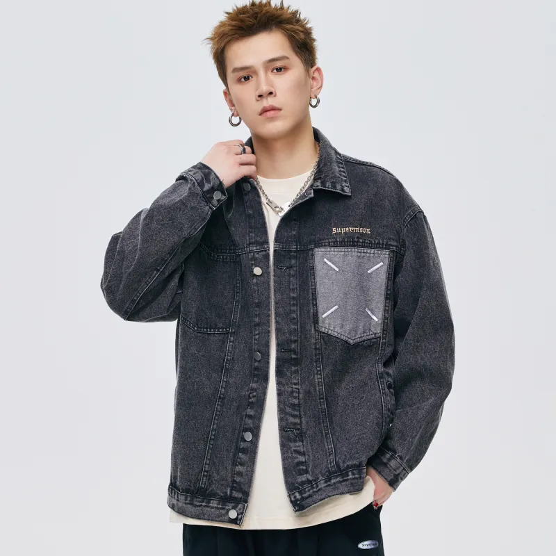 SUPERMOON Denim Jackets Unisex-4