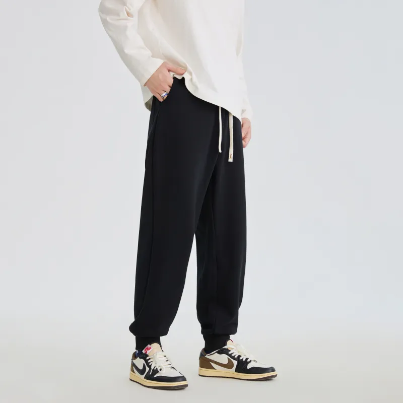 SUPERMOON Thickened And Fleece-Lined Sweatpants Cuffed Pants Unisex-9
