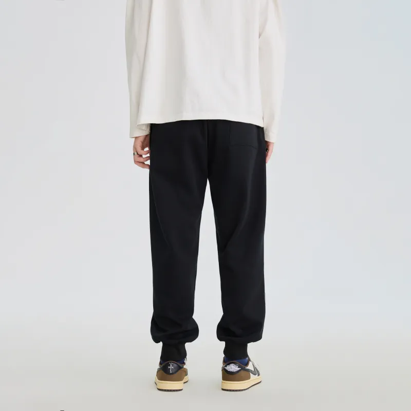 SUPERMOON Thickened And Fleece-Lined Sweatpants Cuffed Pants Unisex-11