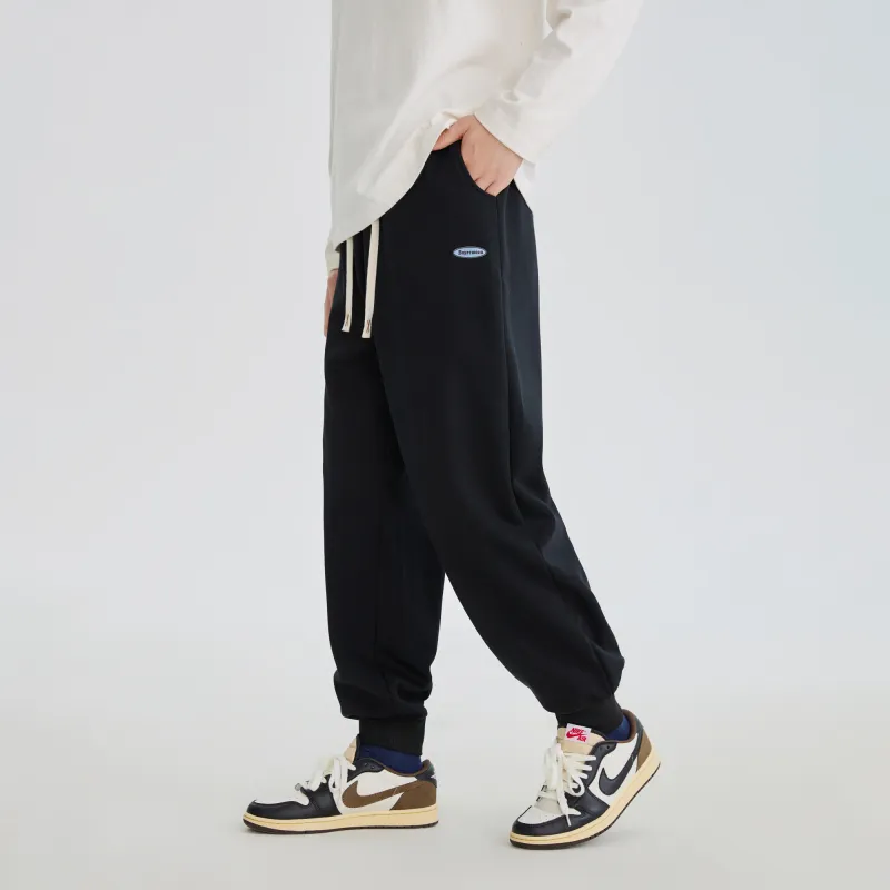 SUPERMOON Thickened And Fleece-Lined Sweatpants Cuffed Pants Unisex-15