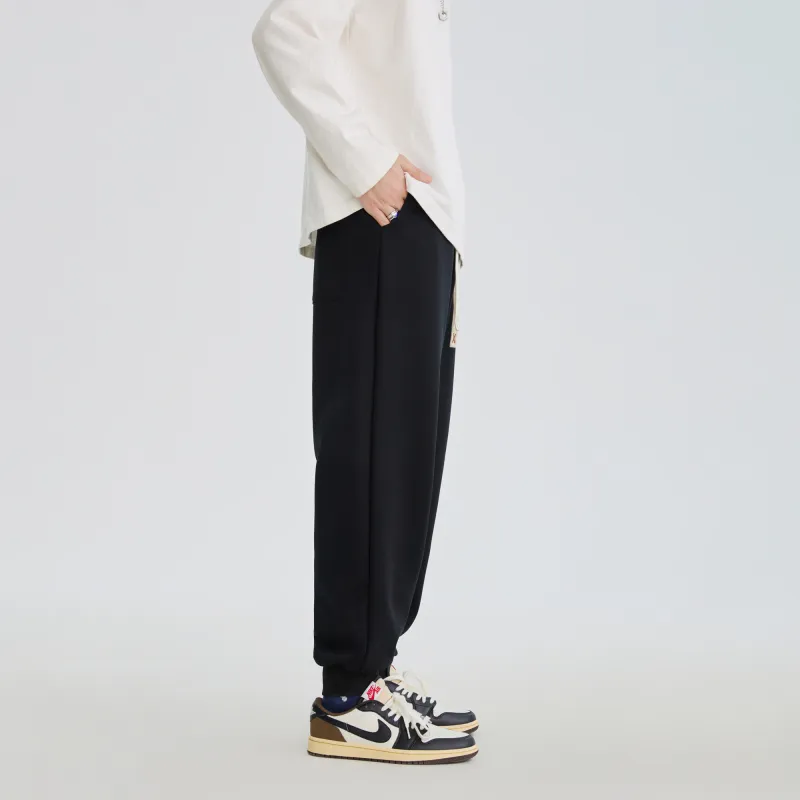 SUPERMOON Thickened And Fleece-Lined Sweatpants Cuffed Pants Unisex-10