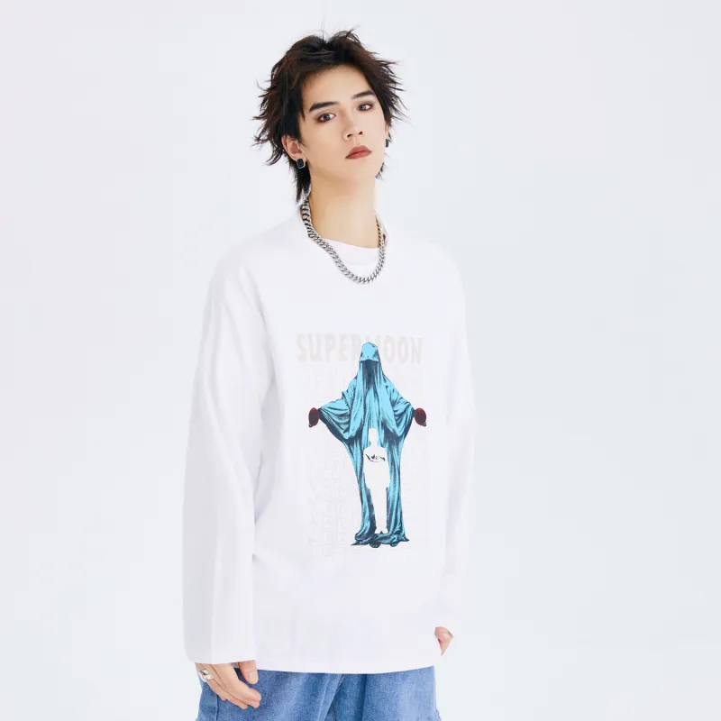SUPERMOON Long-Sleeved T-Shirt Unisex-8