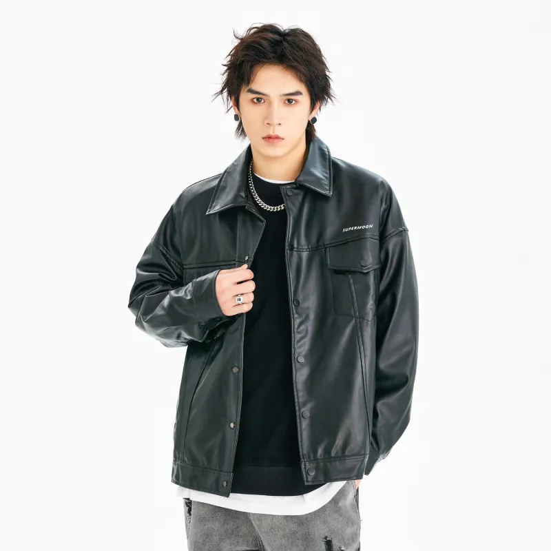 SUPERMOON Leather Jackets Unisex-3
