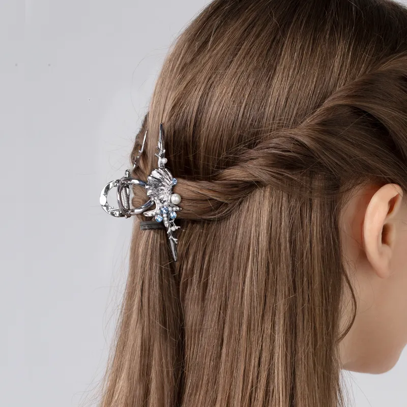Cercoo Hair Clips Women's Zj365 Silver-1