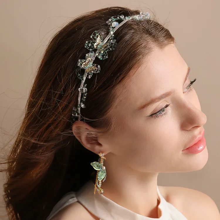 Cercoo Artificial Crystal Headbands Women's-1