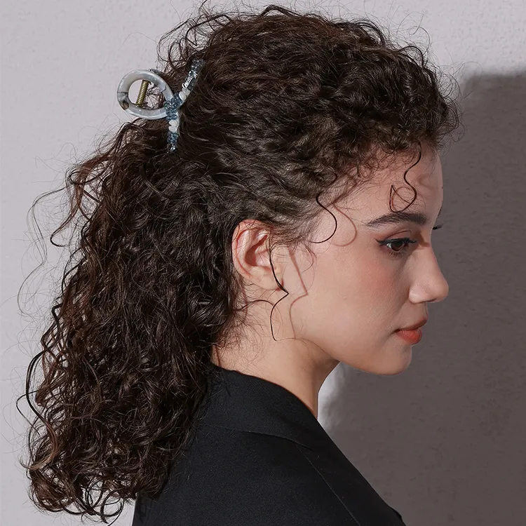 Cercoo Artificial Crystal Hair Clips Women's-1