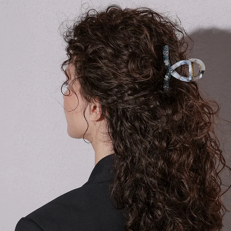 Cercoo Artificial Crystal Hair Clips Women's-2