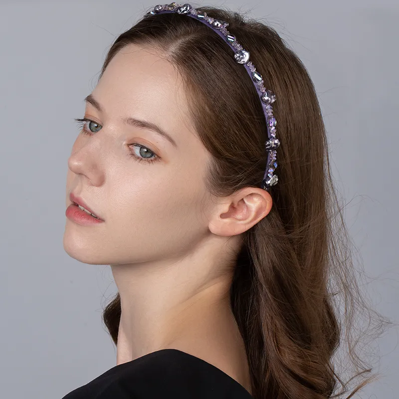 Cercoo Artificial Crystal Headbands Women's-2