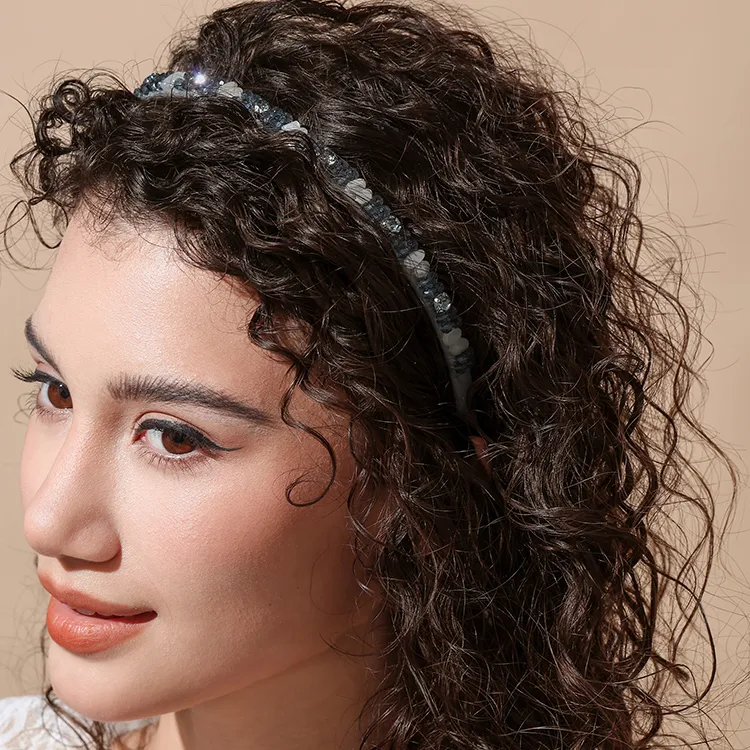 Cercoo Artificial Crystal Headbands Women's-2