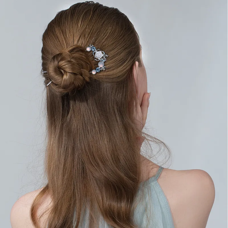 Cercoo Austrian Diamond Hairpins Women's-3