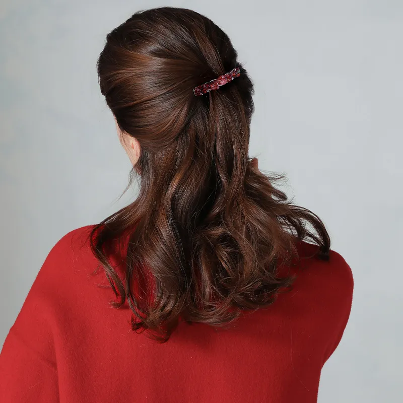 Cercoo Artificial Crystal Hair Clips Women's-1