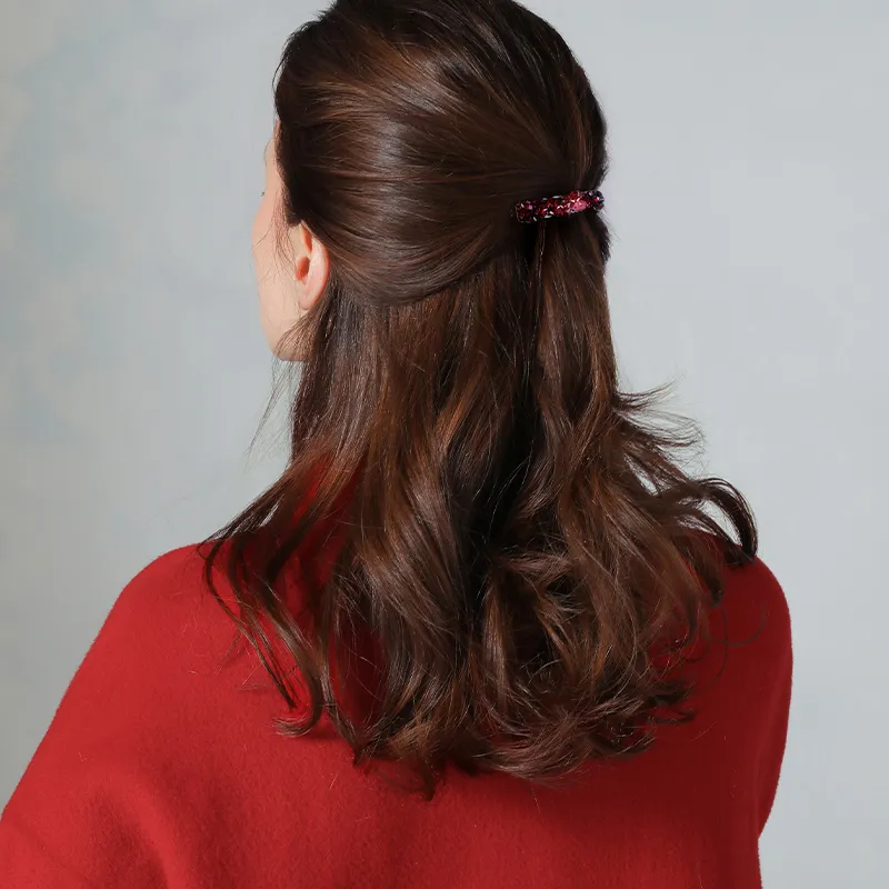Cercoo Artificial Crystal Hair Clips Women's-2