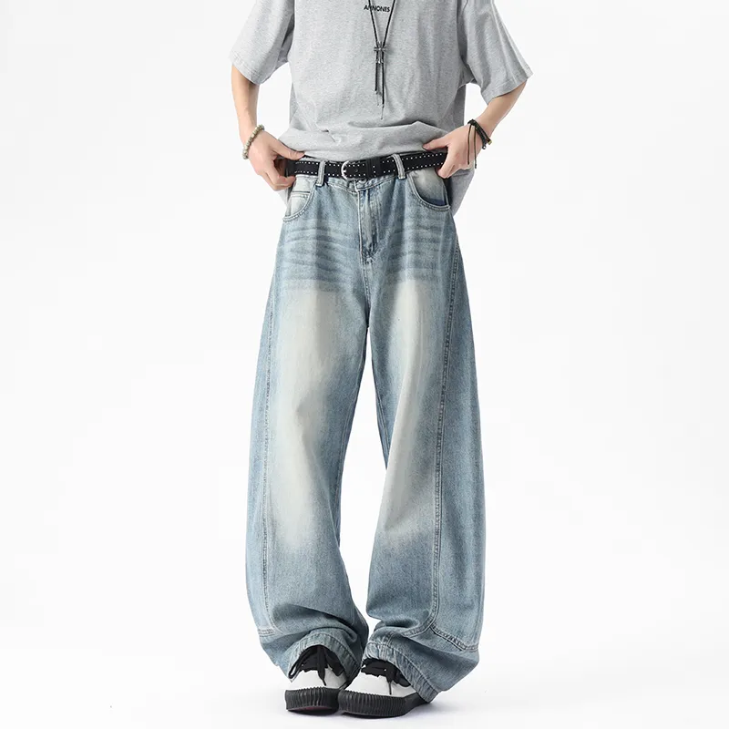 ROSECREED Jeans Unisex Blue Comes With 1 Incense Bag-3