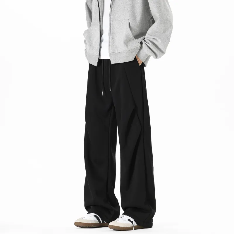 ROSECREED Knitted Sports Pants Unisex White Heather Gray-7