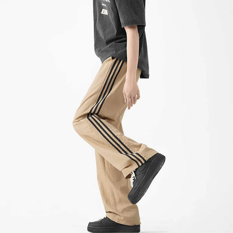 ROSECREED Casual Pants Unisex Khaki-4