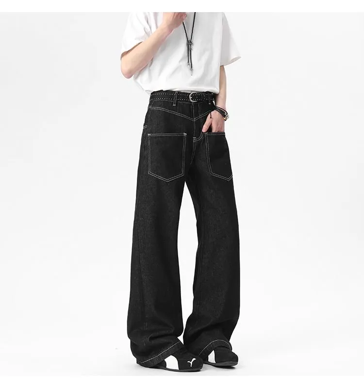 ROSECREED Jeans Unisex Original Denim Black-4
