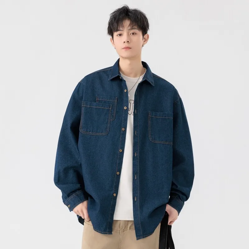 PAINT STAIN Minimalist Style Comfortable And Breathable Everyday Long Sleeved Shirt Unisex-11