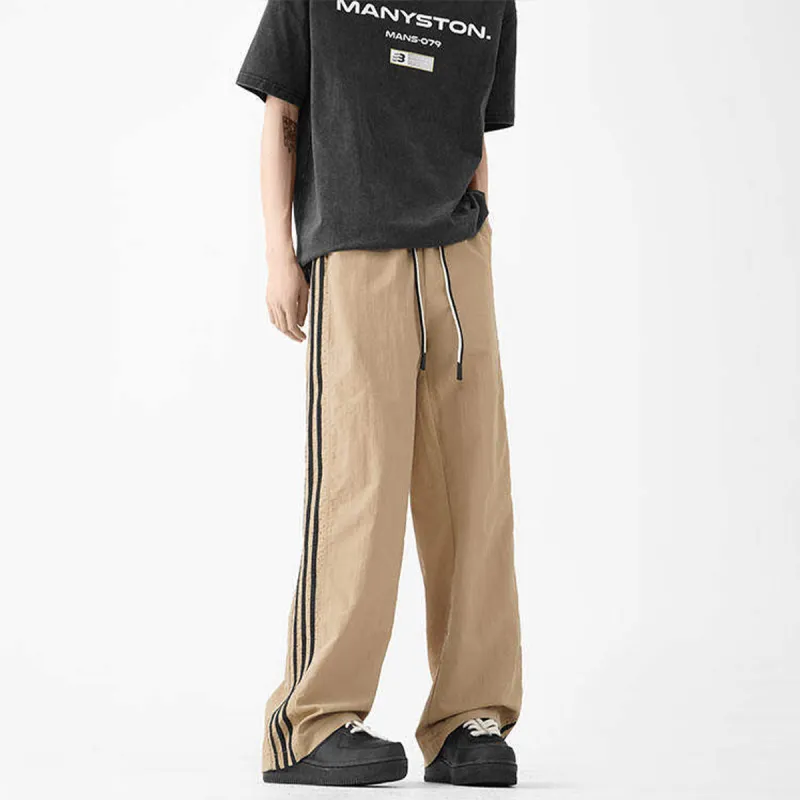 ROSECREED Casual Pants Unisex Khaki-5