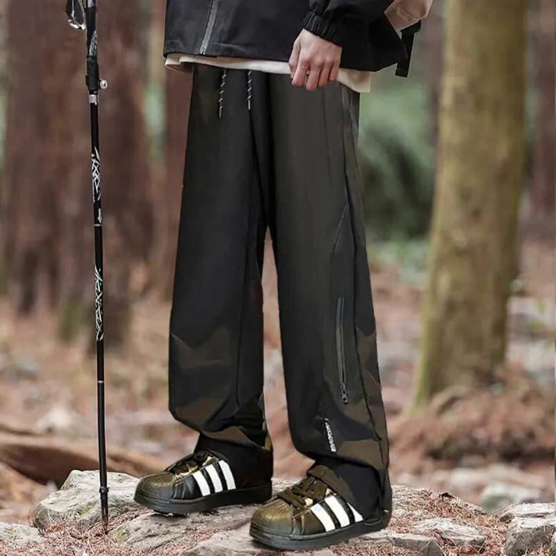 ROSECREED Casual Pants Unisex Black-4