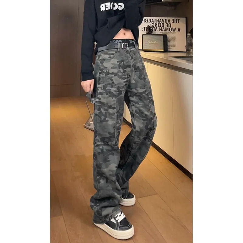 ROSECREED Jeans Unisex Camouflage Regular-3