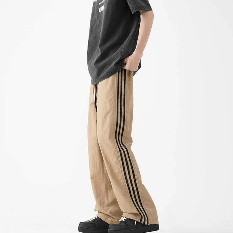 ROSECREED Casual Pants Unisex Khaki-3