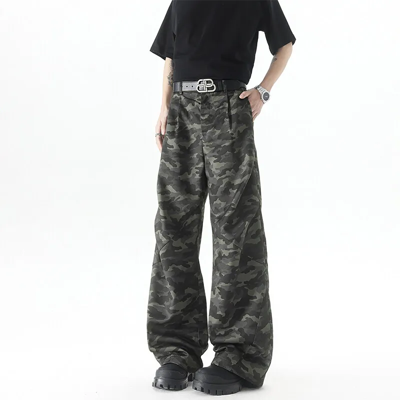 ROSECREED Casual Pants Unisex Camouflage-1