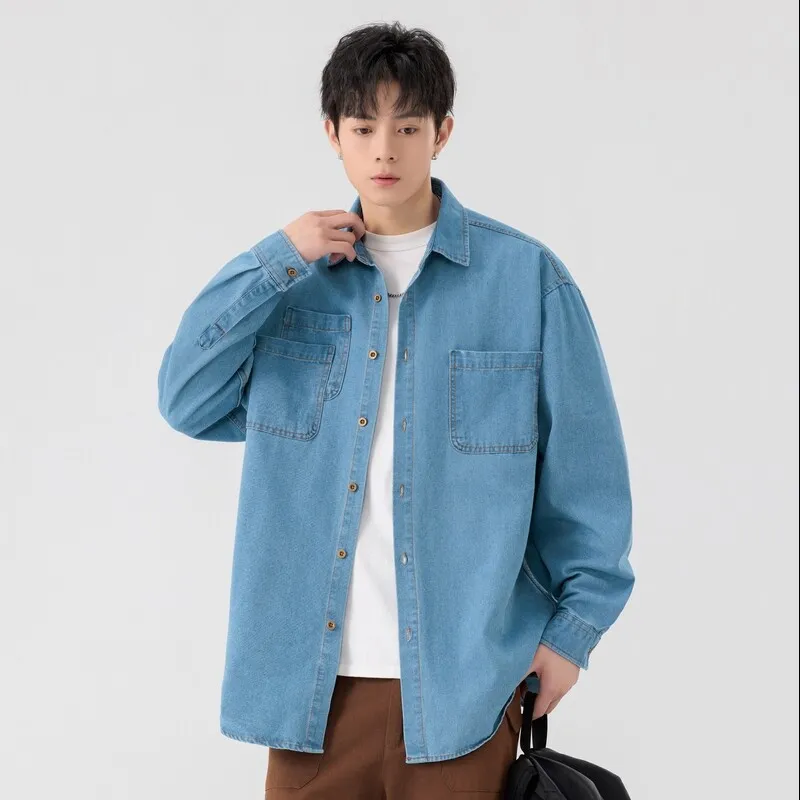 PAINT STAIN Minimalist Style Comfortable And Breathable Everyday Long Sleeved Shirt Unisex-7