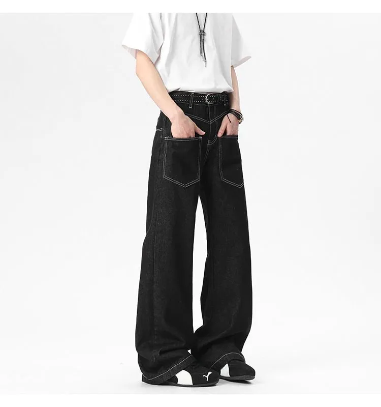 ROSECREED Jeans Unisex Original Denim Black-3
