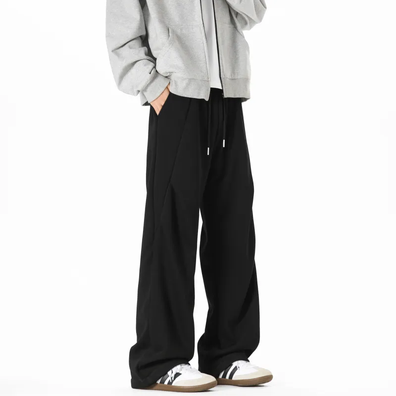 ROSECREED Knitted Sports Pants Unisex White Heather Gray-8