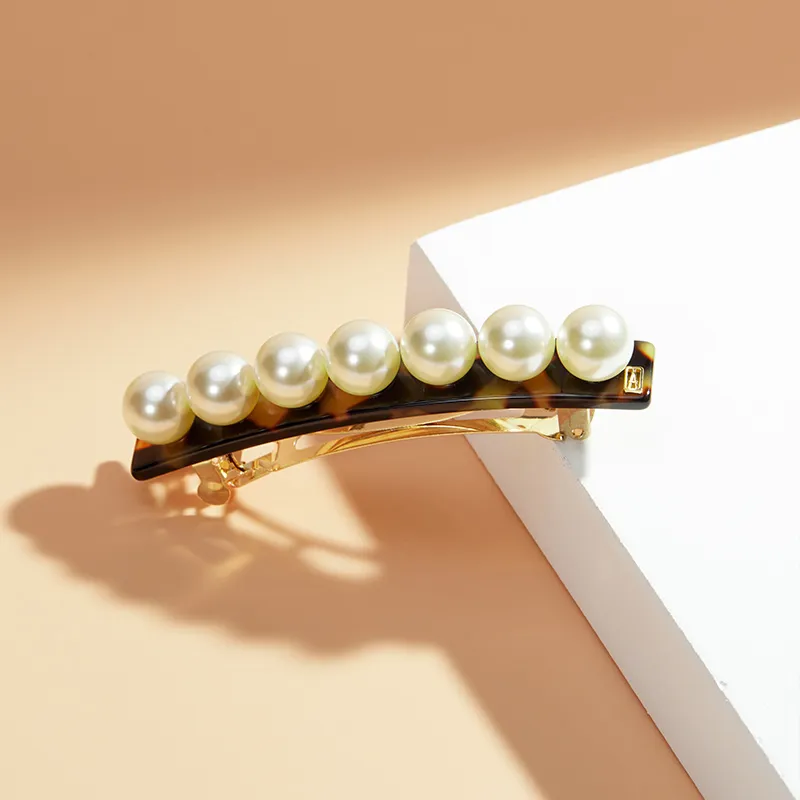 ALEXANDRE DE PARIS Jade Bead 8cm Hair Clip Headpiece Women's-13
