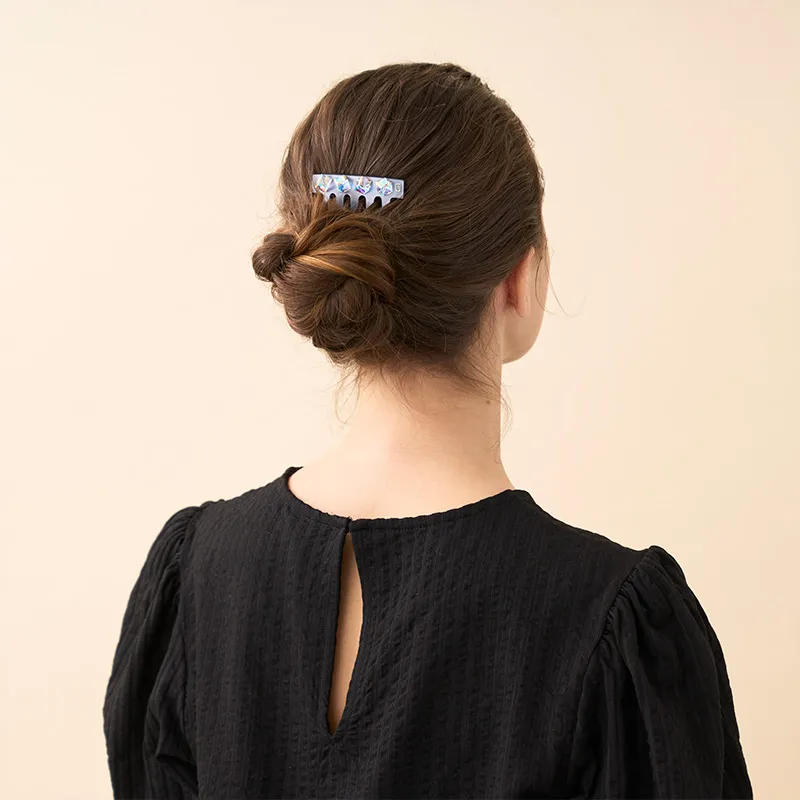 ALEXANDRE DE PARIS Acetate Material Pixel Hair Comb Hair Accessory Headpiece Women's-3