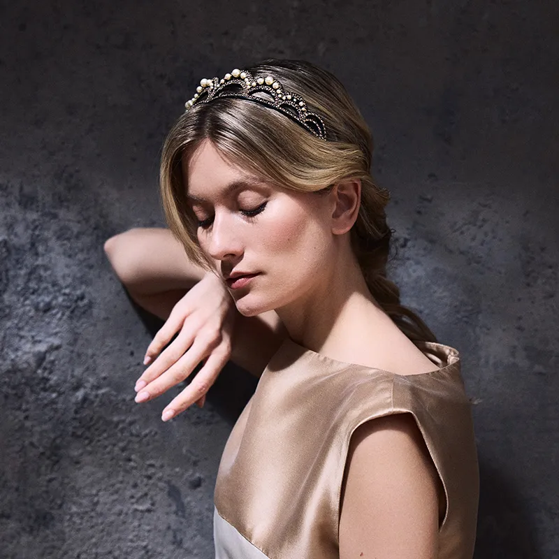 ALEXANDRE DE PARIS Crown Collection Headbands Women's-2