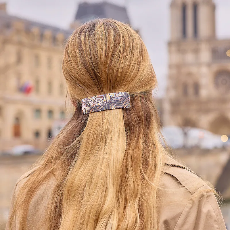 ALEXANDRE DE PARIS 8cm Hair Clip Hair Accessory Headpiece Minimalist Style Women's-17