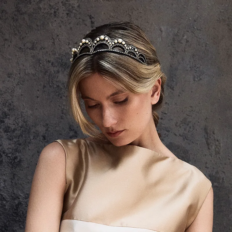 ALEXANDRE DE PARIS Crown Collection Headbands Women's-1