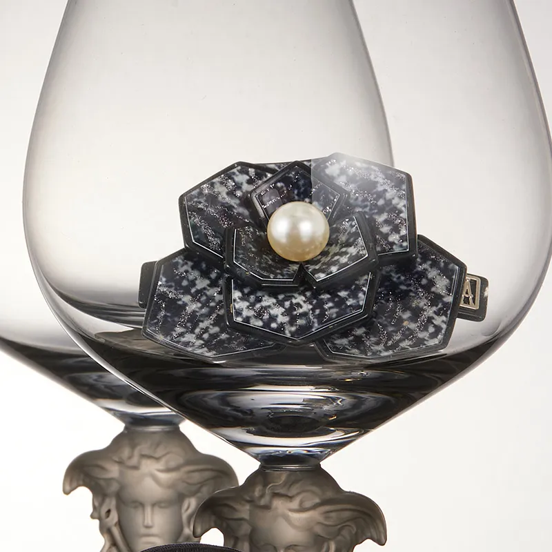 ALEXANDRE DE PARIS Exclusive Camellia Collection 6cm Hair Clip Top Clip Women's-1