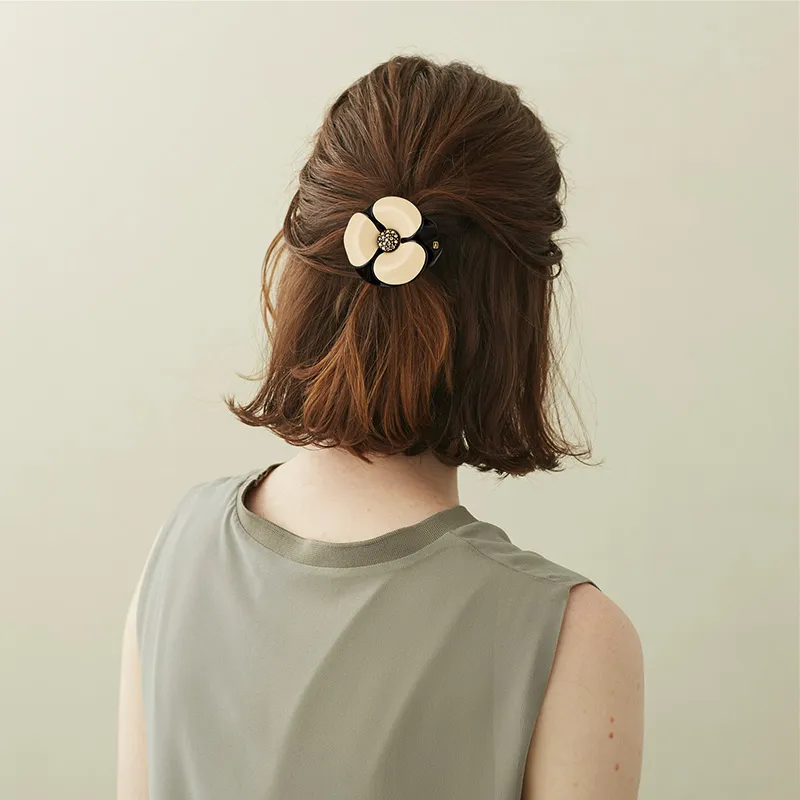 ALEXANDRE DE PARIS Classic Camellia Tail Circle Hair Accessories Headwear Women's-3