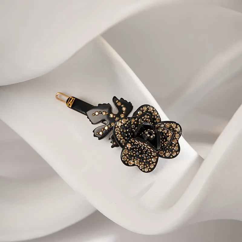 ALEXANDRE DE PARIS Rose Side Clip Hair Accessories Headwear Women's-1