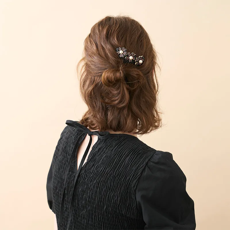 ALEXANDRE DE PARIS Small Happiness Pendant Hair Comb Hair Accessory Headpiece Women's-1