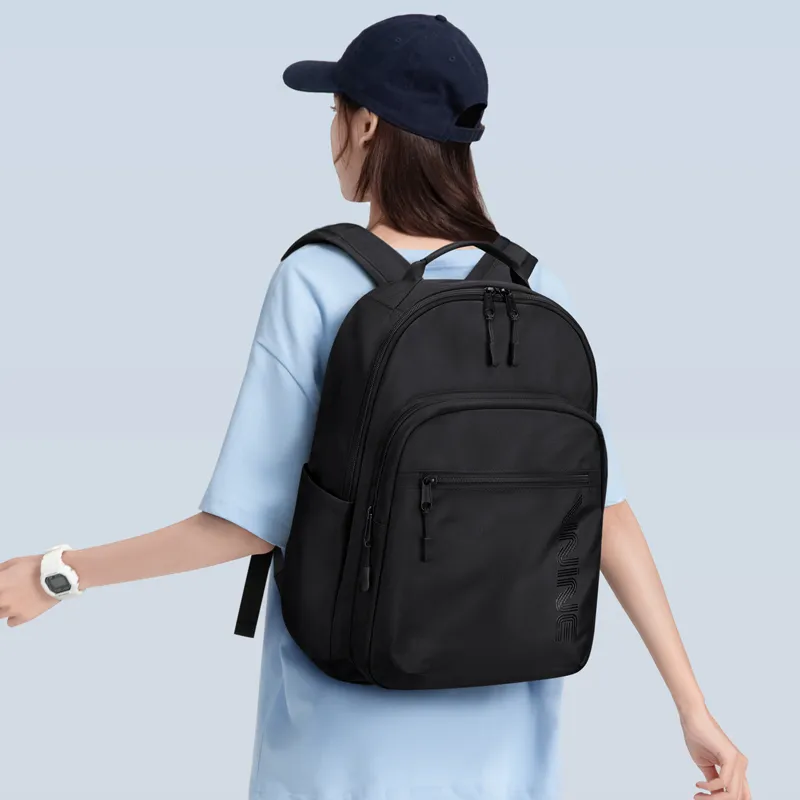 V.NINE Fabric Backpack Regular Unisex Moon Gray/Obsidian Black-4