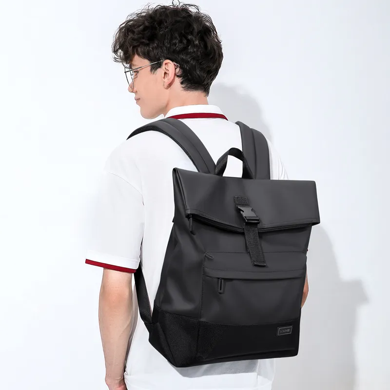 V.NINE Fabric Backpack Large Size Men's Starry Black/Starry Gray-4