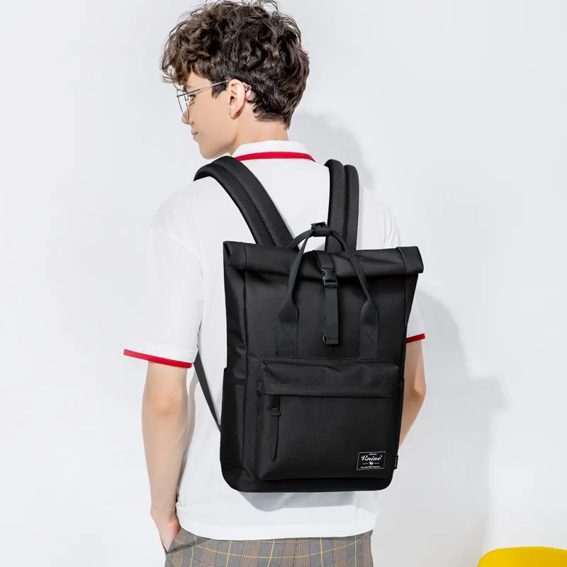 V.NINE Textile, Synthetic Leather Back To School Backpack For Men And Women's University Students Backpack Tubas Unisex-2