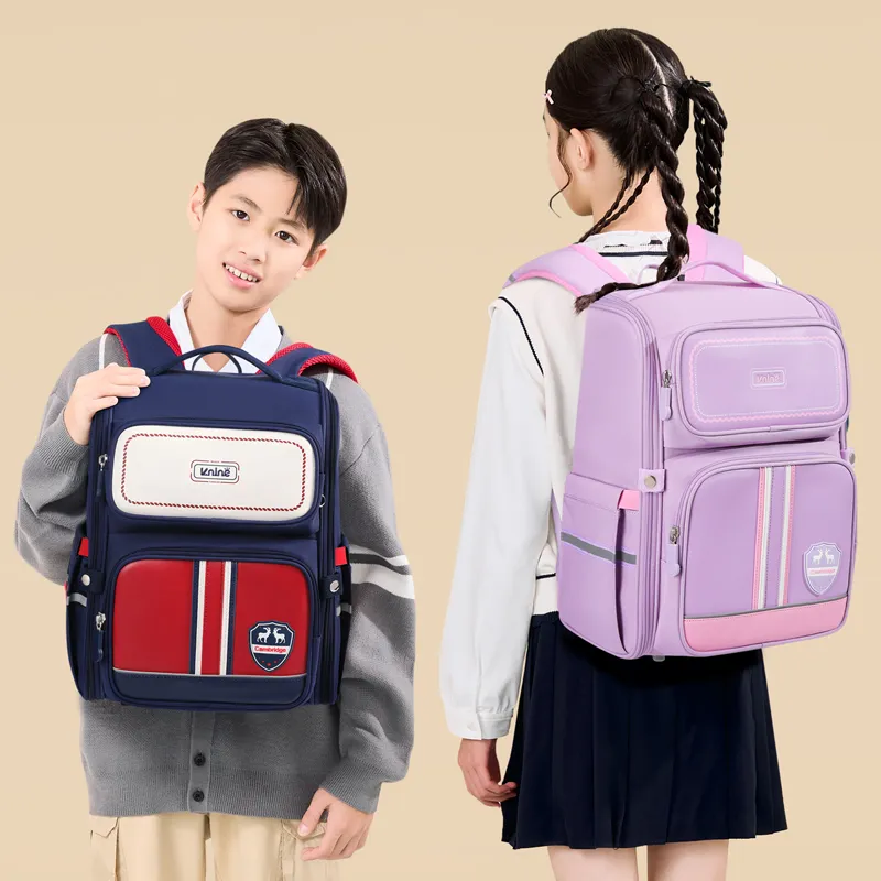V.NINE Fabric Student Backpack Backpack Unisex Multicolor-11