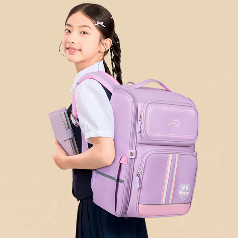 V.NINE Fabric Student Backpack Backpack Unisex Multicolor-17