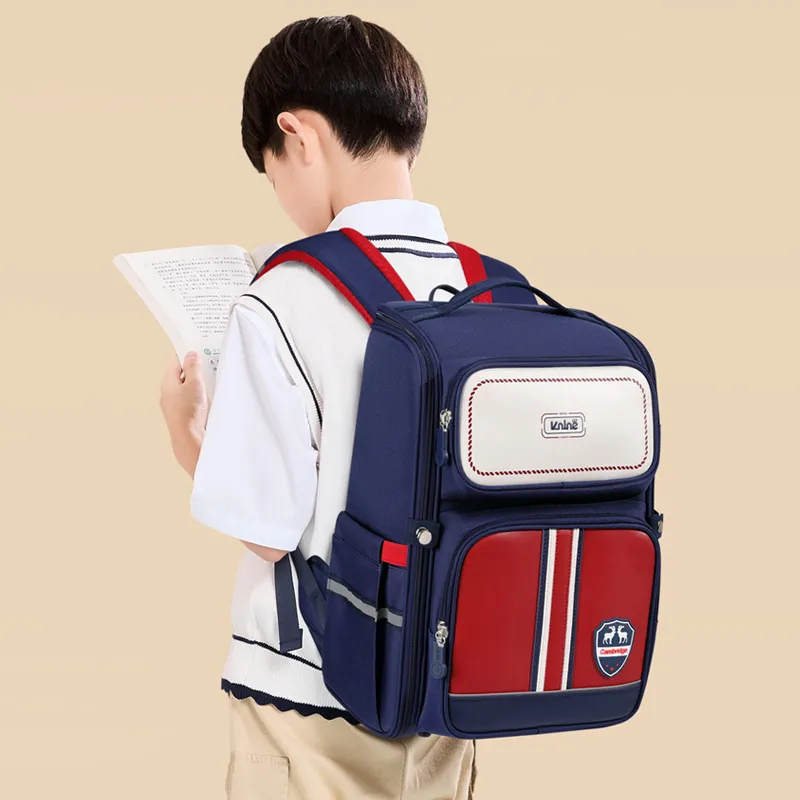 V.NINE Fabric Student Backpack Backpack Unisex Multicolor-10