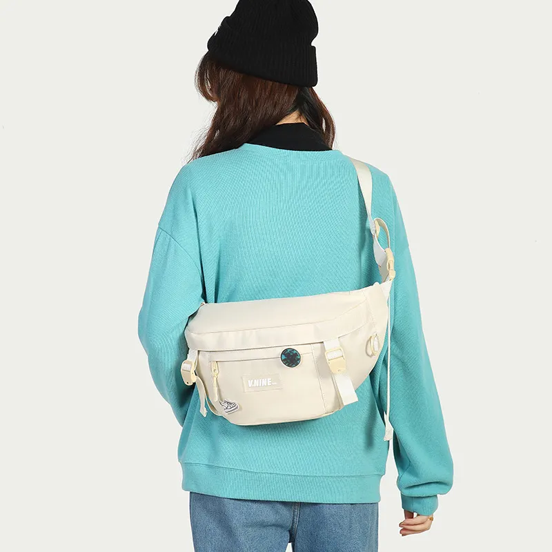 V.NINE Fabric Shoulder Bag Crossbody Bag Sling Bags Large Size Unisex Multicolor-1