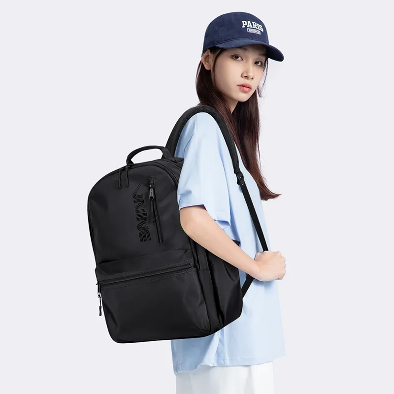 V.NINE Fabric Backpack Unisex Ecru/Obsidian Black-10