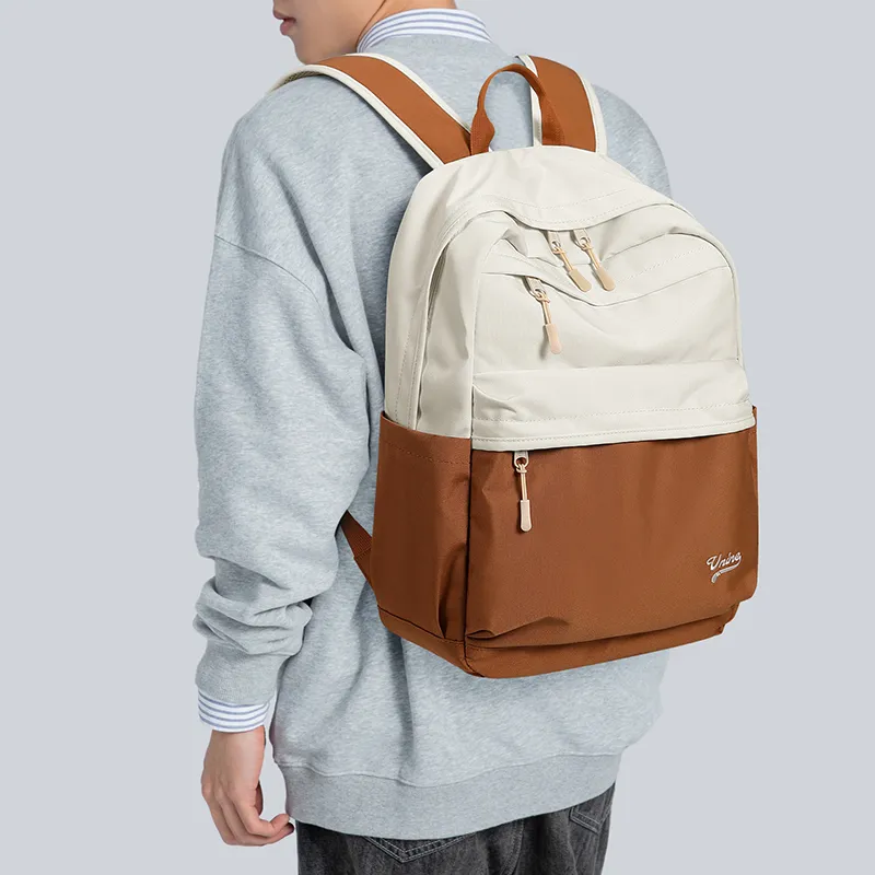 V.NINE Fabric Backpack For Women's Graduation Travel Backpack For Men Backpack Large Size Unisex Multicolor-17